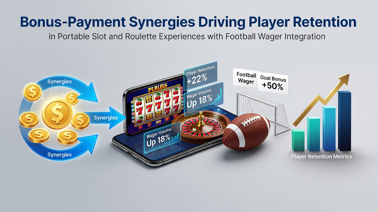 Mobile device displaying integrated slot and roulette games alongside football wager options with bonus indicators