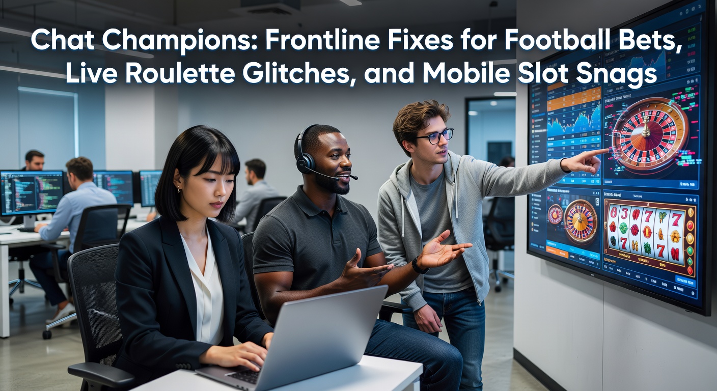 Live chat support agents multitasking across betting queries and technical fixes in a bustling online gaming control room