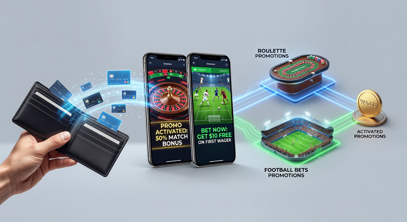 Mobile app interface showing deposit options and roulette table promotions