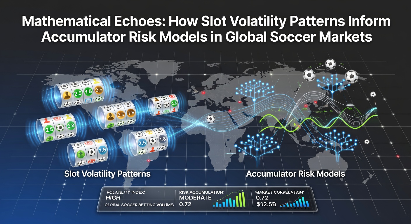 Visual representation of slot volatility charts overlaid with soccer accumulator probability graphs showing risk distribution patterns