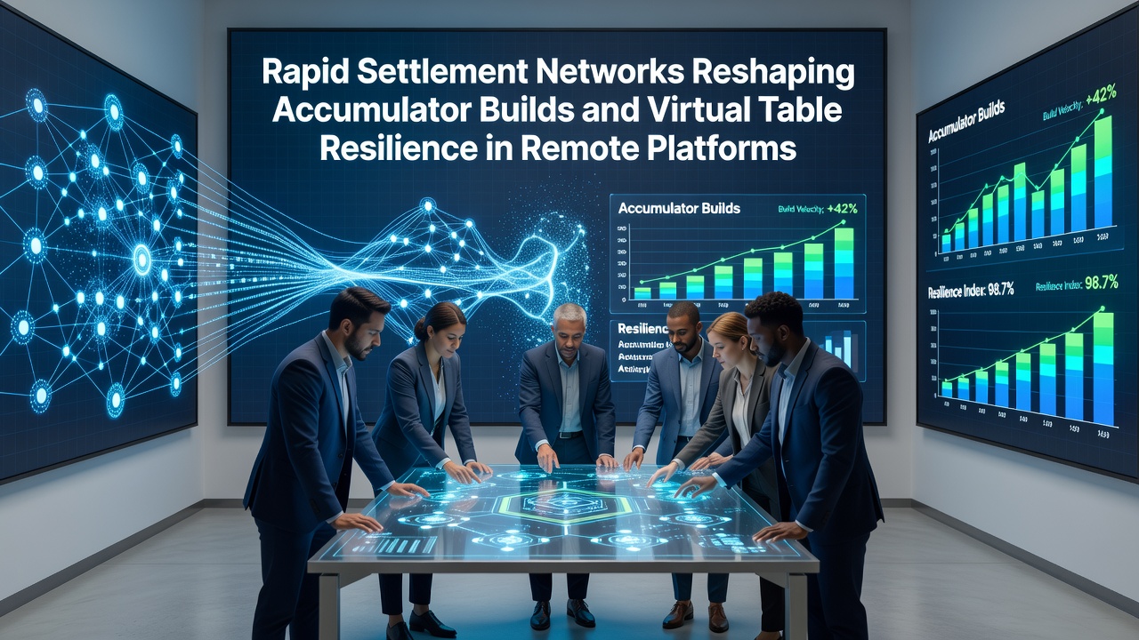Virtual table interfaces supported by rapid settlement networks during live remote play